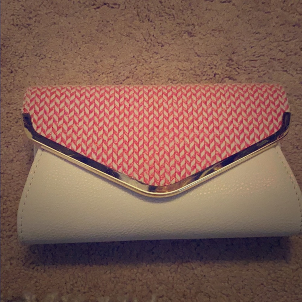 Charming Charlie Pink Crossbody Clutch Purse